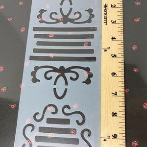Miss Elizabeth's Scroll Journaling Stencil